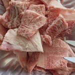 公正屋 - すじだから・・キッチンバサミでチョキチョキ♬1口程の大きさへ♬