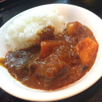 串道楽 仁和加 - 〆のミニカレー。 串10本と小鉢が付いて1800円は凄い！