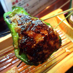 串道楽 仁和加 - 肉詰め。 ピーマンがジュ〜シ〜。