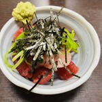 川勇 - まぐろと三つ葉のわさび和え