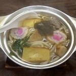 日の出食堂 - 料理写真:アルミ鍋うどん全景