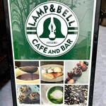 CAFE & BAR LAMP AND BELL - 看板