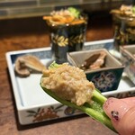 ニジュウマル - パリパリピーマンに甘い肉味噌の組み合わせがたまらん‼️