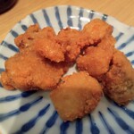 立ち呑み 晩杯屋 - ガツ唐揚げ？たまに頼んだことないの撮らせてもらうw