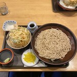 ウエスト - 料理写真:かき揚げ丼そばセット@950