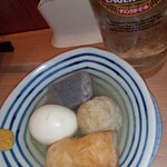 立ち呑み 晩杯屋 - おでん4種盛り