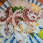 立ち呑み 晩杯屋 - ゲソワサだけど生姜で