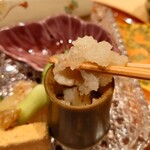 銀座 しのはら - （竹のお猪口）海鼠酢