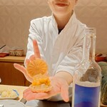 銀座 しのはら - フォアグラ最中