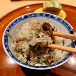 銀座 しのはら - 焼鼈としらすのご飯