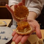 銀座 しのはら - フォアグラ最中