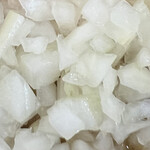 白河手打中華 賀乃屋 - 刻み玉ねぎズーム