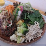 アンド ライフ カフェ - ハンバーグと、オレンジドレッシング