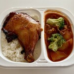 ほっかほっか亭 - 料理写真:リュウジのグヤーシュ ライス付(口ーストチキン)