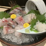 食肴旬菜 富一 - 刺身盛り合わせ