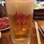 成吉思汗　だるま - 生ビール(中ジョッキ) 
