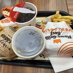 バーガーキング - 料理写真:にんにくガーリックワンパウダーセットとアボガドワッパーセット