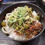 MARU龍 - 豚たかな丼アップです。