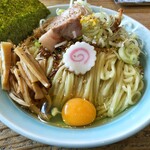 ムコウガワ製麺所 - 油そば(大盛り)＋生卵