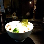 鏡花 - 鶏白湯ラーメン もやし炒め入り 1,650円