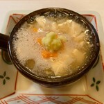 ひろ作 - 湯葉と海胆の小鍋さんでーす。②