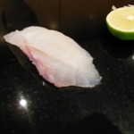 菊水鮓 - 天然明石鯛　2014.12