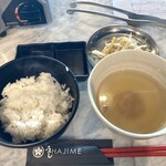 うし HAJIME - ご飯＆スープ、ナムルはセルフ