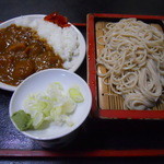 さか本 - カレーライスともりそばのセット