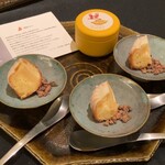 日本料理 TOBIUME - 新政酒造 特別頒布会のお菓子