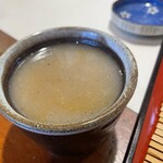 奥信濃 まぼろしのそば処 富倉そば - 最後は、蕎麦湯でほっこり！