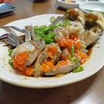 眞味食堂 - カンジャンケジャン。日本で食べるのとは違ってとっても大きく肉厚？卵もたっぷりで食べ応えあり！