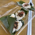 奥信濃 まぼろしのそば処 富倉そば - 笹寿司(5枚)！　700円。