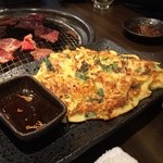 炭火焼肉 煌 - チヂミ とっても美味しかった！