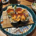 鶏と魚と炭火焼き 燈 - 