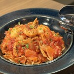 昭島パスタ工房 - 小海老と舞茸のアラビアータ