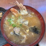野口鮮魚店 - 仲卸あら汁 税込み528円