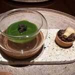 ORIGIN - カブ、ほうれん草のキッシュにブフブルギニョン