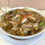 市場食堂 中華 美山 - 肉そば1000円