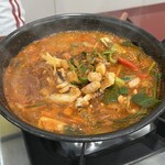 トルゴレ - タコエビ炒め、加熱するとこんな感じ〜！ホルモンが入ってないので、あっさりの甘辛炒めです