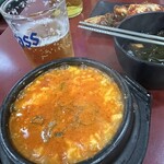 トルゴレ - 人気のスンドゥブはフルフル純豆腐が美味しい！トッペギがめっちゃ小さくてびっくりしましたが、濃厚なので食べて納得！このサイズがベストですね