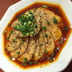 四川食府 - 蒸し鶏のマーラーソースかけ（７８０円）２０１４年１２月