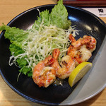 居酒屋如月 - 海老のガーリックバター焼