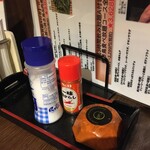 南インド食堂 Coconut&Curry - ドライカレーはもう少し辛いほうが味が引き立つと思い、夜営業の居酒屋用の一味唐辛子を使わせていただきました(⁠^⁠^⁠)