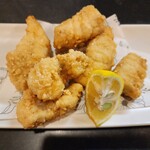 ポチの家 - ふぐ唐揚げ  ふぐの身は白身で淡白で あっさり…丁度良い感じの揚げ具合で とても美味しい