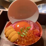 六本木 大皿焼肉 老中 - 老中雲丹いくら飯