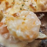 ポチの家 - えびクリームグラタン   エビがゴロゴロ