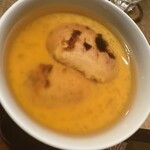 とく山 - 河豚の白子の茶碗蒸し