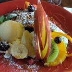 カフェ おきもと - フルーツたっぷりフレンチトースト