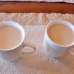 TIBET STEAK HOUSE - バター茶（甘いのと塩っぱいの2杯）