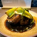 炭火と酒と肴 七福八郎 東新宿本店 - バルサミコ酢豚　真似して作ったら失敗した